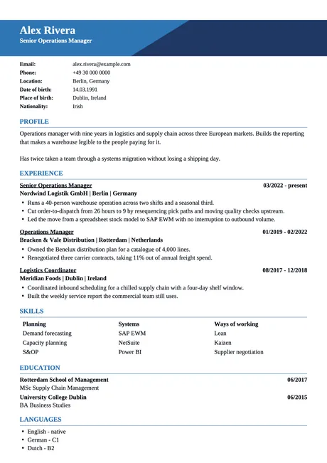 Diagonal CV design